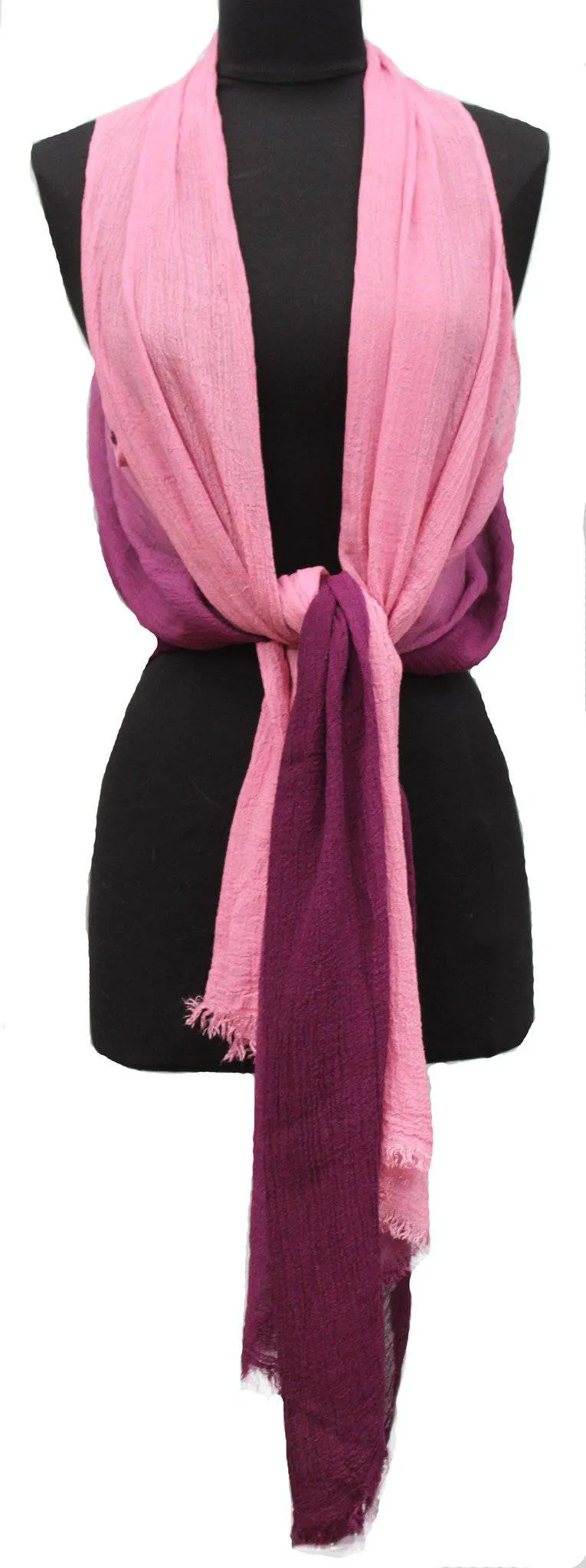 Ombre Lightweight Kimono Vest/Scarf - Purple