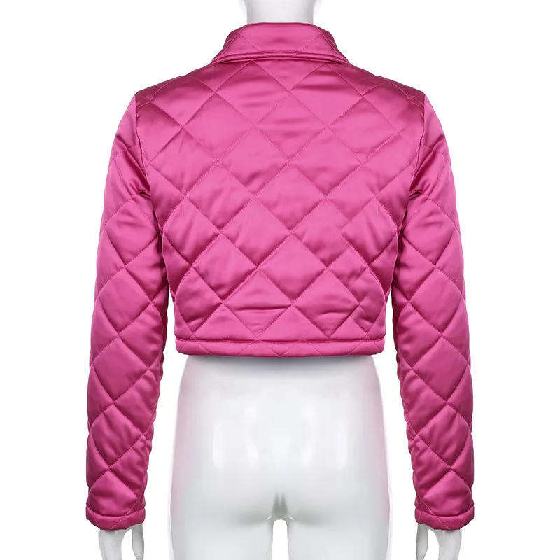 Pink Quilted Jacket