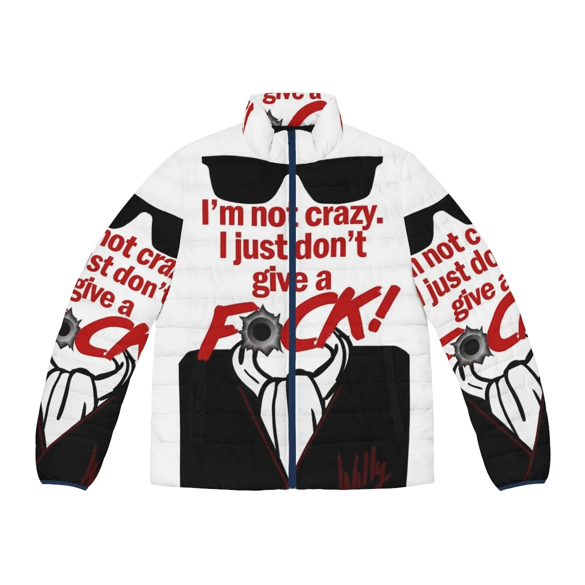 "I'm Not Crazy" Retro 80s Puffer Jacket - Night of the Comet Inspired