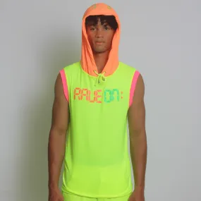 RAVE ON TECH VEST MUTLI NEON MENS