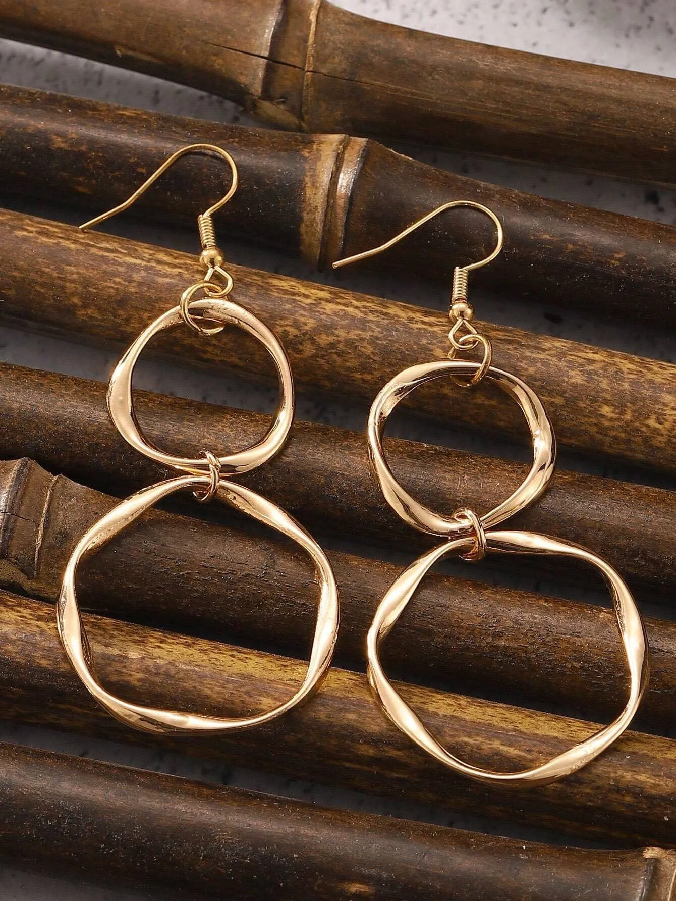 Reriti Twisted Infinity Dangle Earrings - Gold