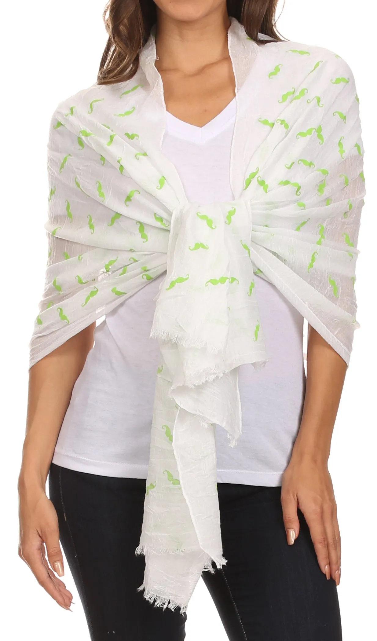 Sakkas Hillary summer breeze lightweight flowing sheer gauze wrap scarf