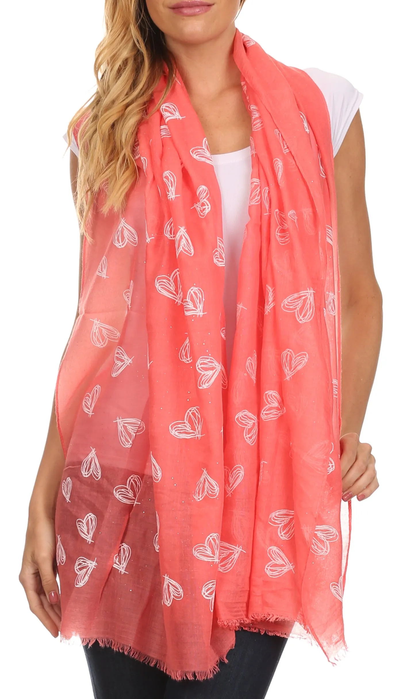 Sakkas Hillary summer breeze lightweight flowing sheer gauze wrap scarf