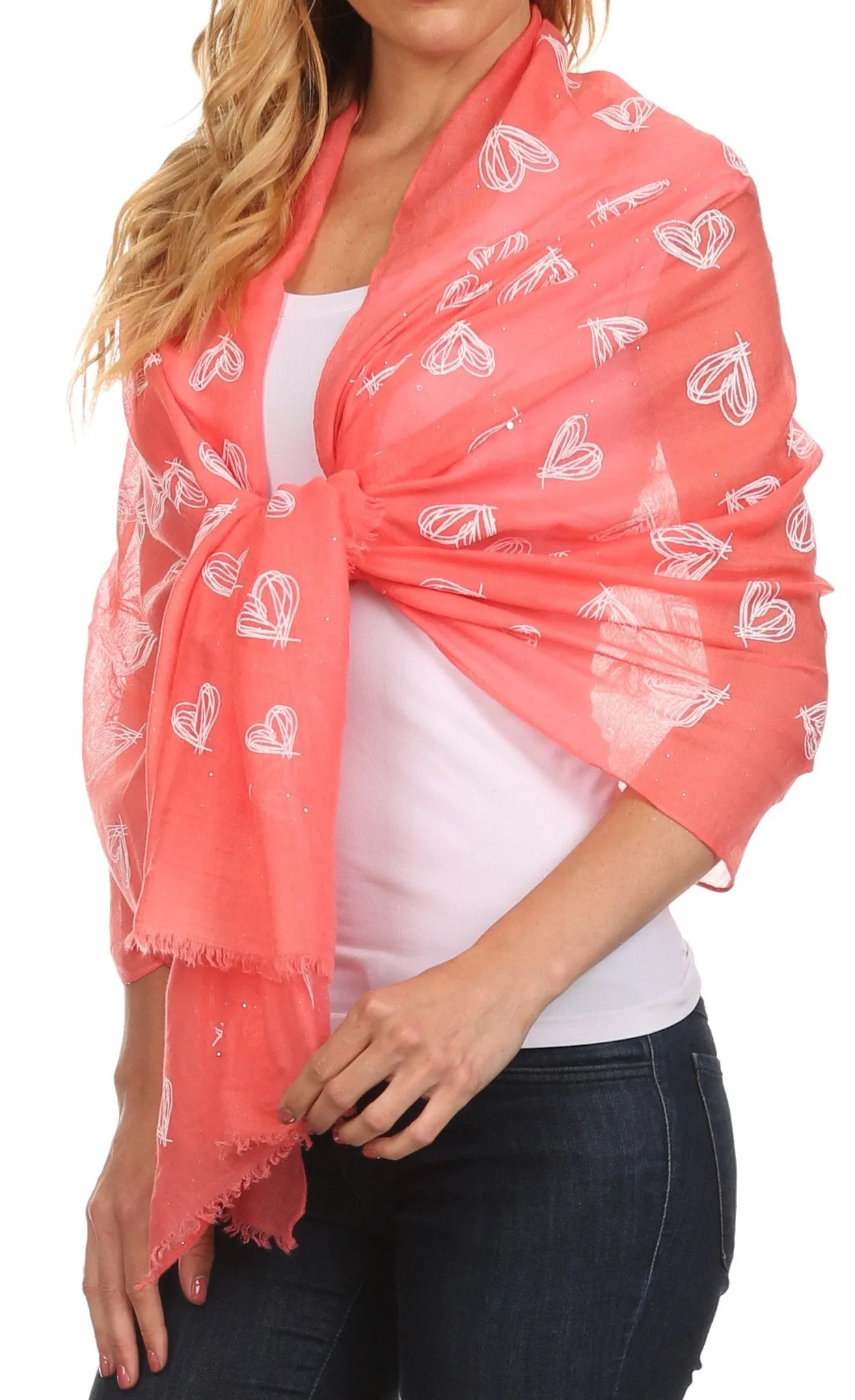 Sakkas Hillary summer breeze lightweight flowing sheer gauze wrap scarf