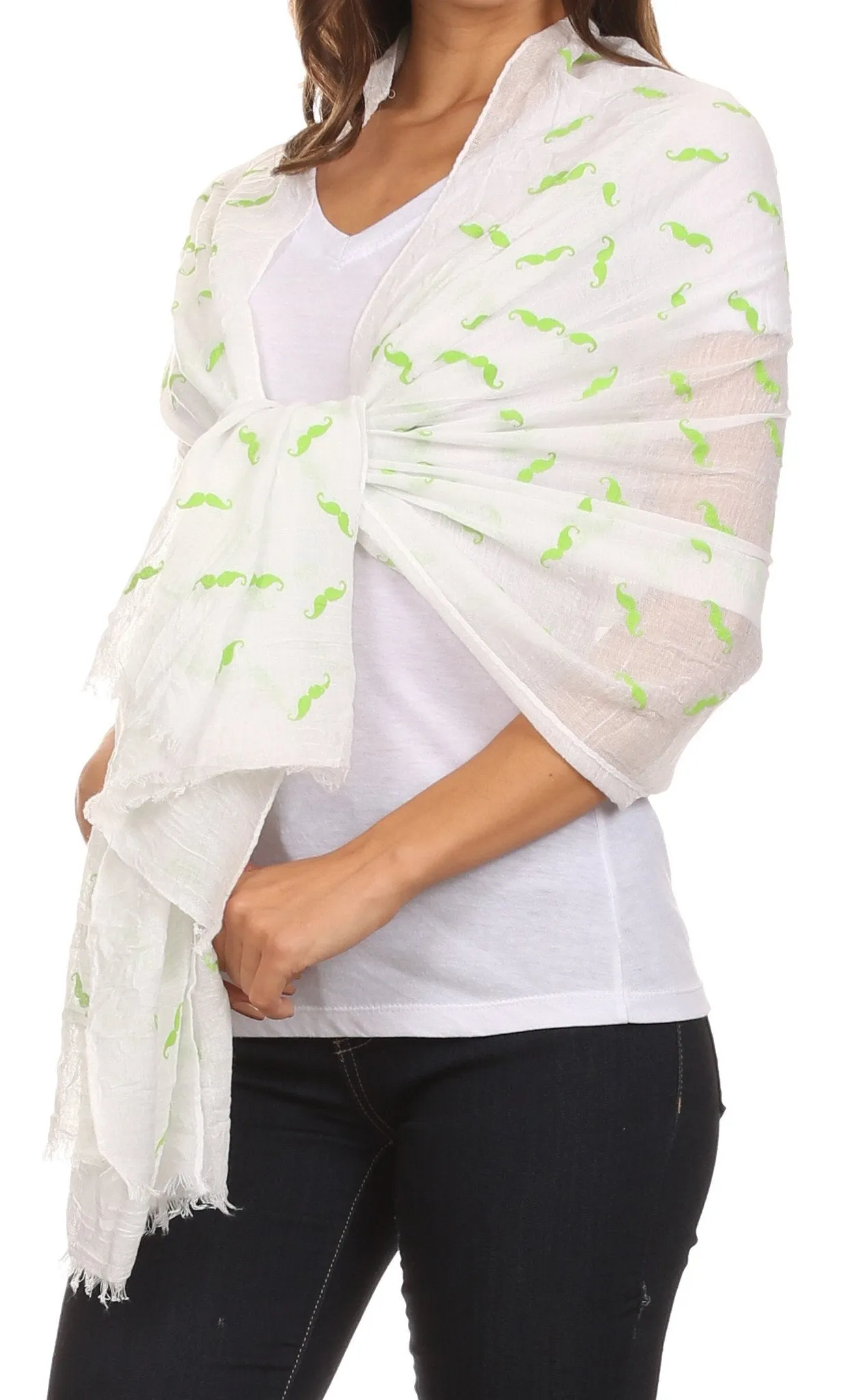 Sakkas Hillary summer breeze lightweight flowing sheer gauze wrap scarf