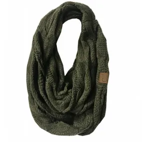 SF-800 New Olive Infinity Scarf