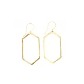 Shape Earring: Extended Hexagon