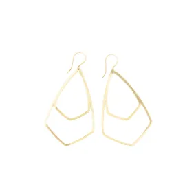 Shape Earrings: Double Shield