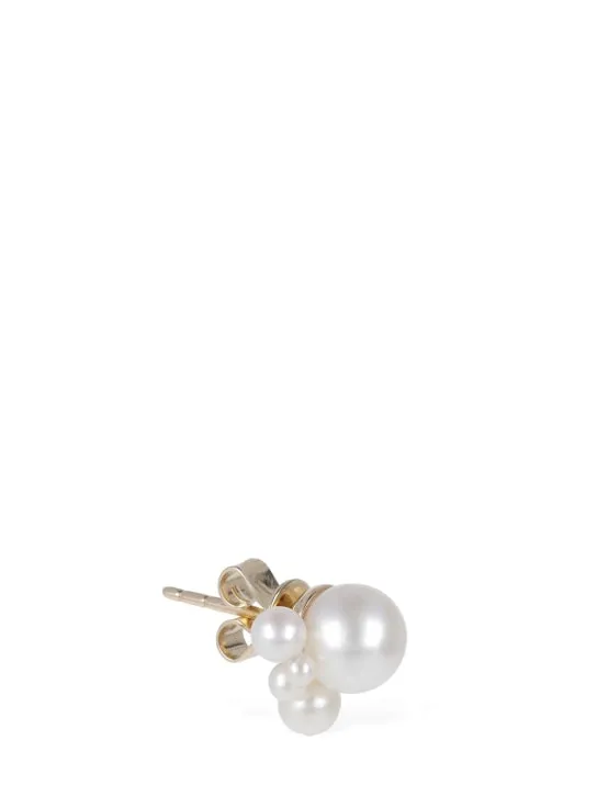 Sophie Bille Brahe   14kt Chambre de Perle mono earring 