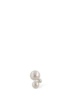 Sophie Bille Brahe   Petite Stellari pearl mono earring 