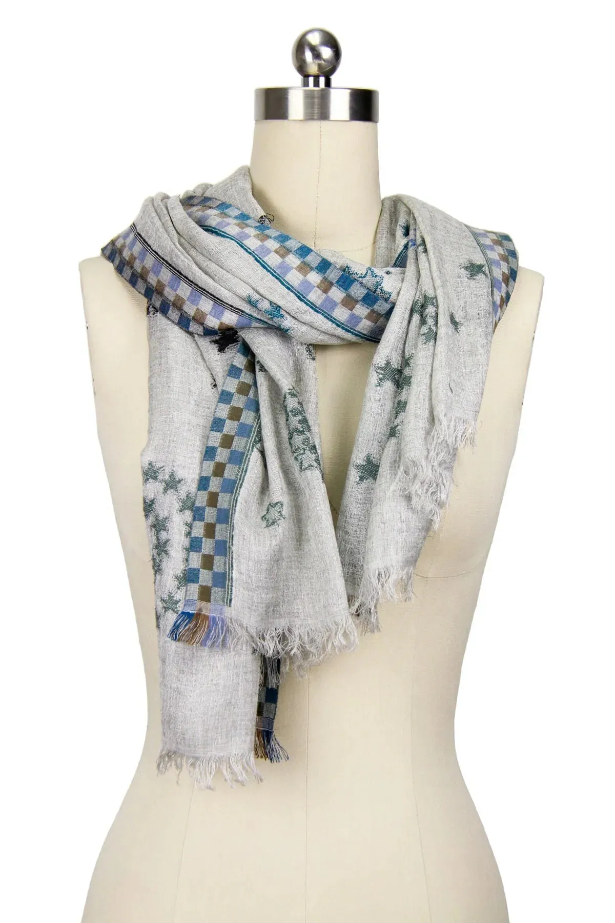 Star Constellation Grey Scarf