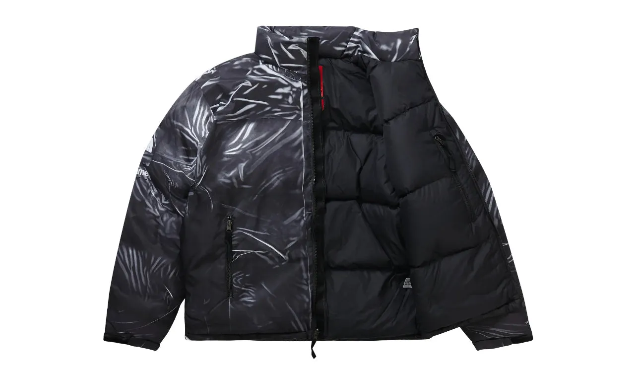 Supreme The North Face Printed Nuptse Trompe L’oeil Jacket Black