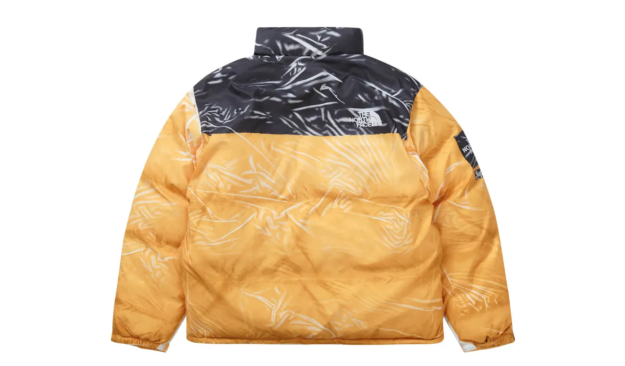 Supreme The North Face Printed Nuptse Trompe L’oeil Jacket Yellow