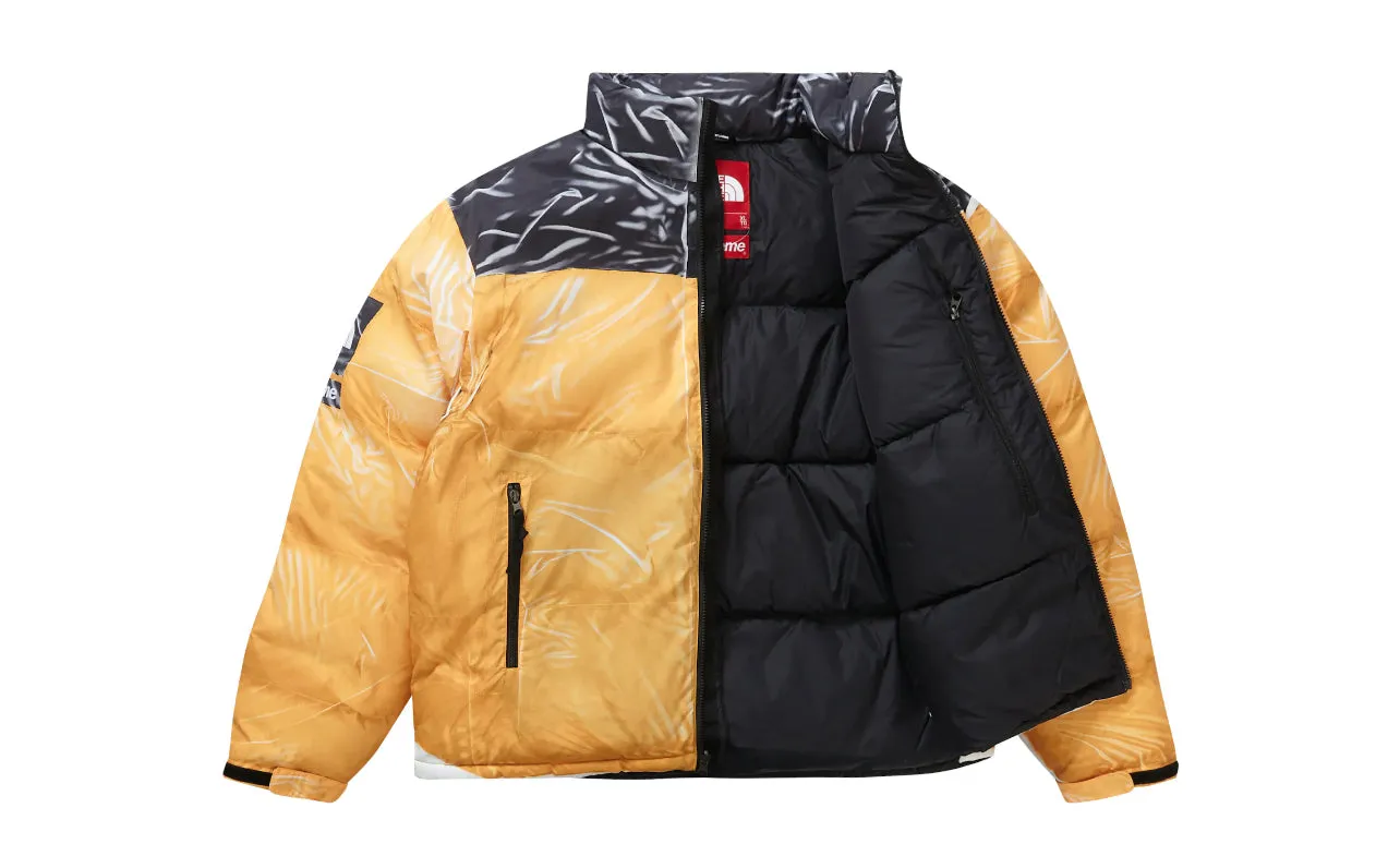 Supreme The North Face Printed Nuptse Trompe L’oeil Jacket Yellow