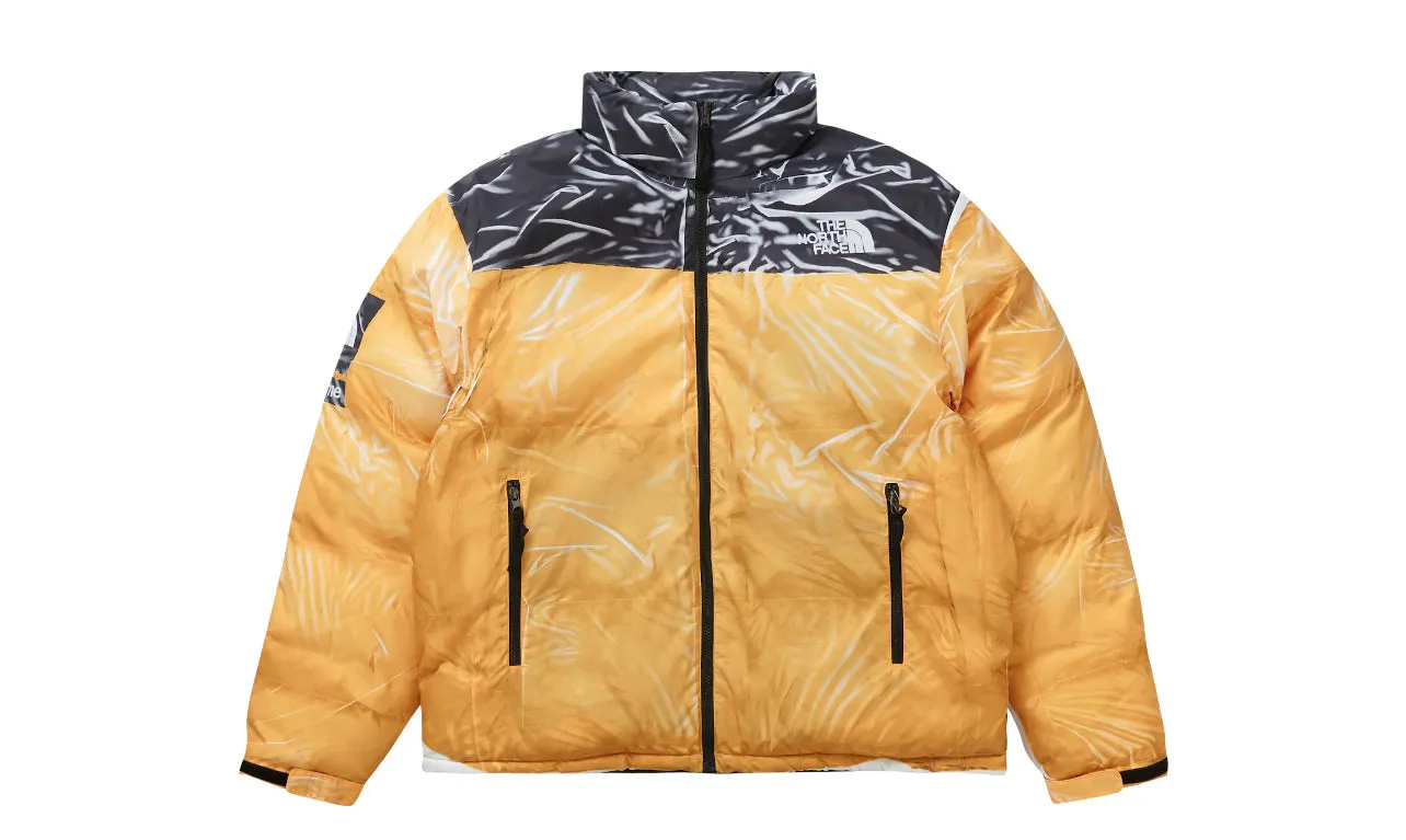 Supreme The North Face Printed Nuptse Trompe L’oeil Jacket Yellow