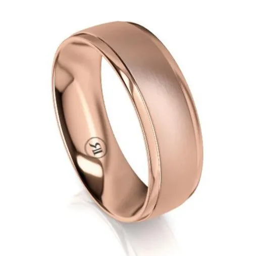 The Carlisle Rose Gold Wedding Ring