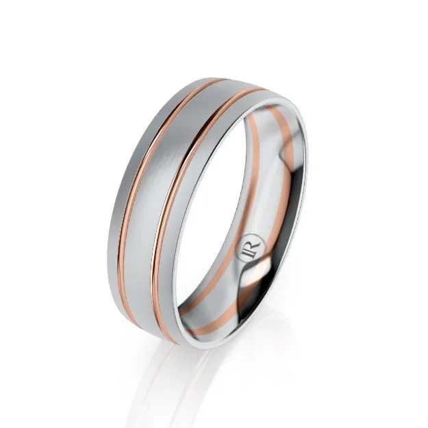 The Lexington Platinum & Gold Wedding Ring