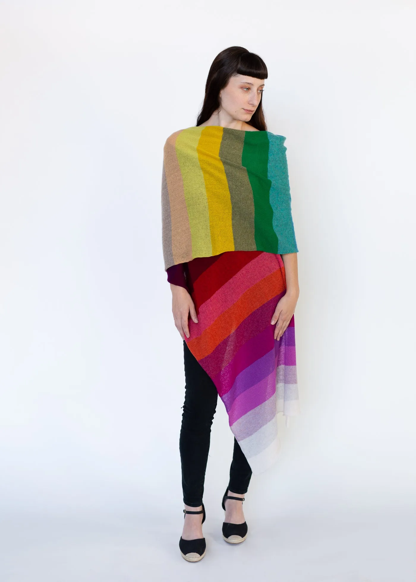 The Oversized Rainbow Scarf