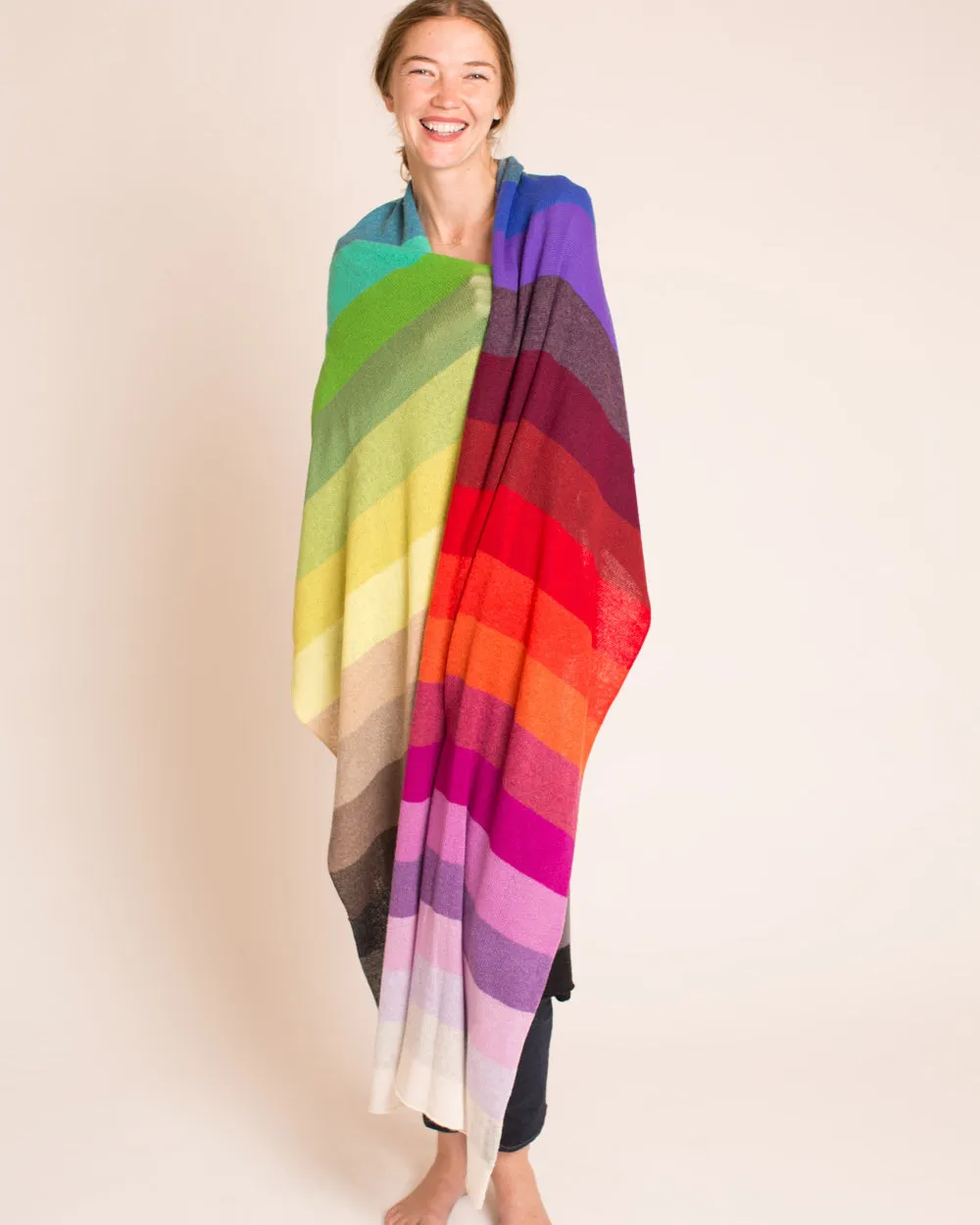 The Oversized Rainbow Scarf