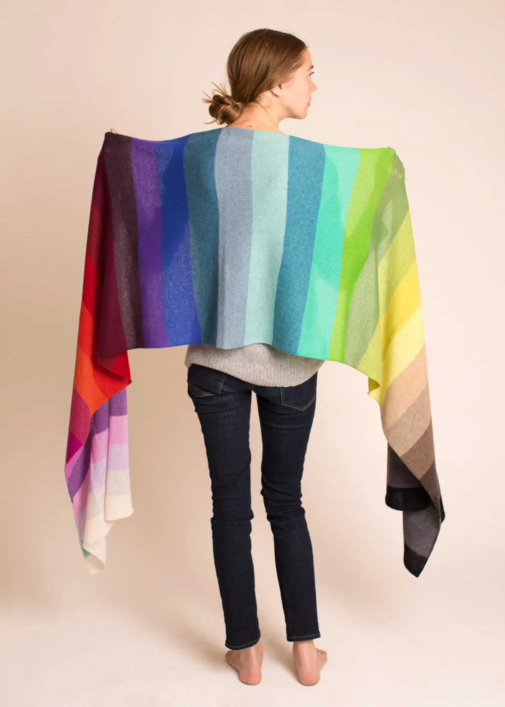 The Oversized Rainbow Scarf