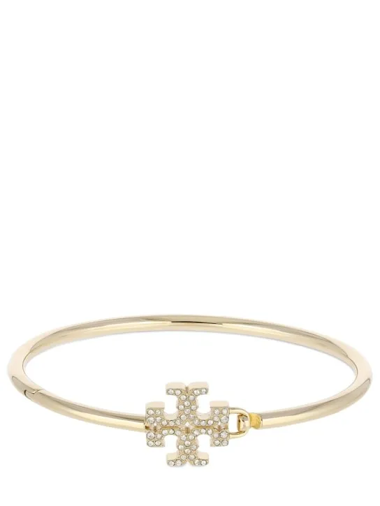 Tory Burch   Eleanor crystal pavé hinged cuff 