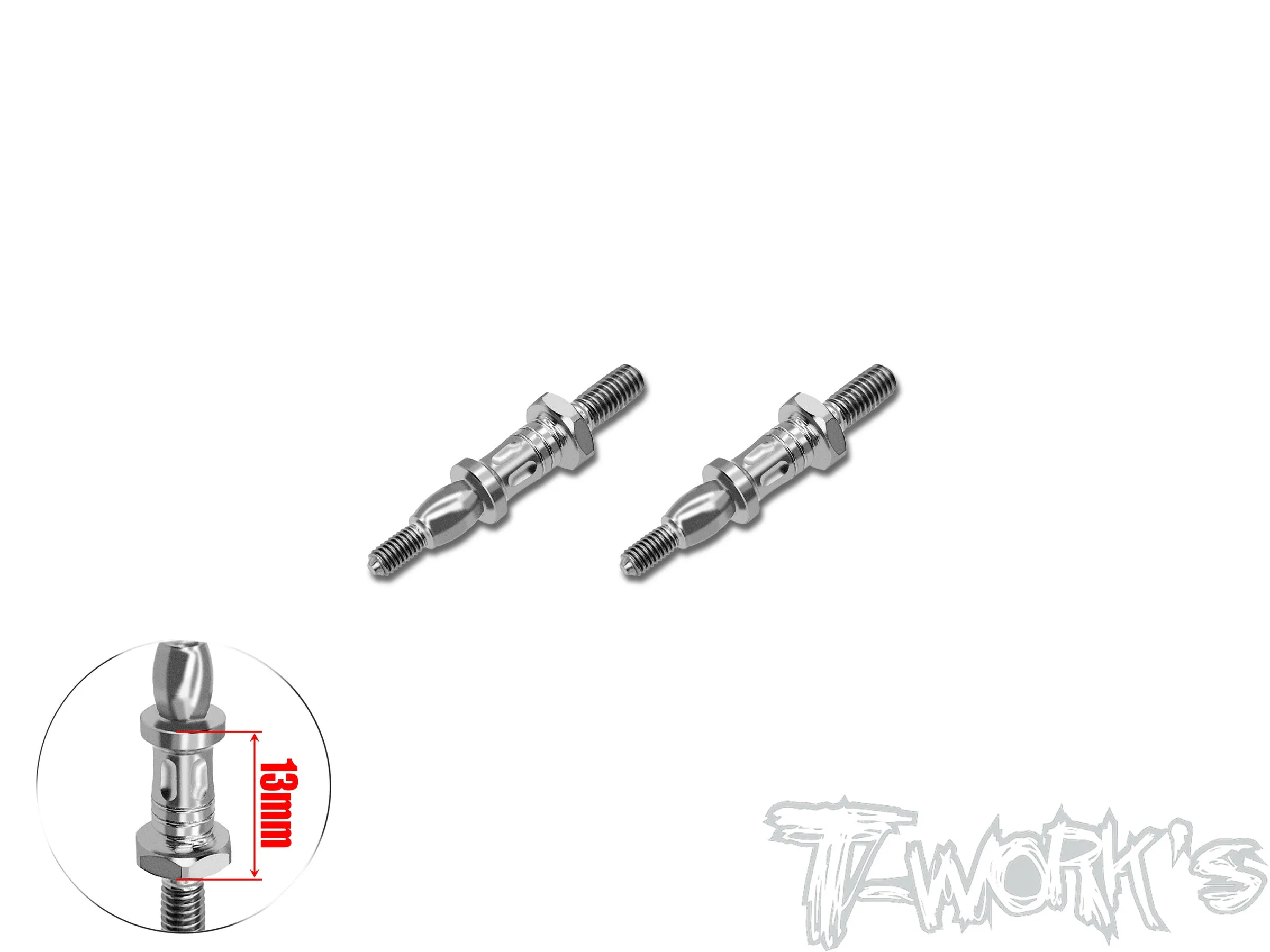 TP-207-A    64 Titanium Front Shock Standoffs 8/10/13mm  ( For Infinity IFB8 ) 2pcs.