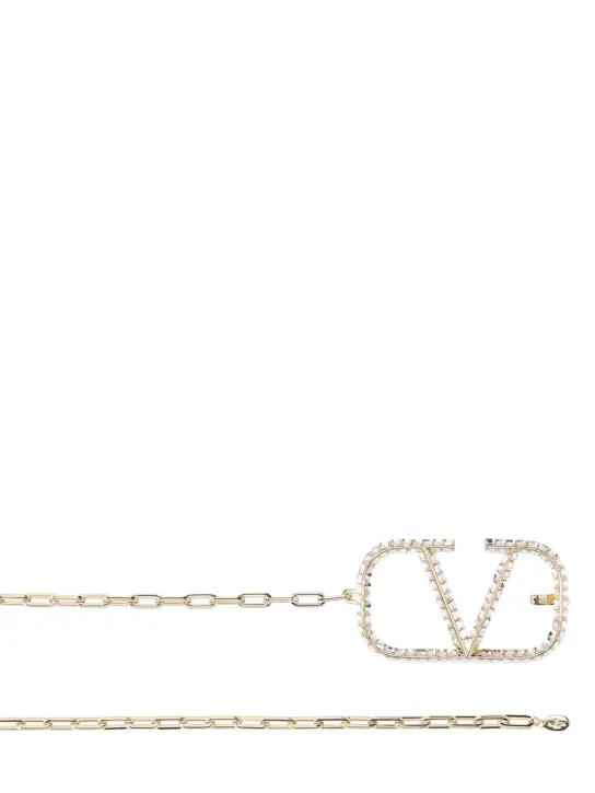 Valentino Garavani   V Logo Signature chain belt 