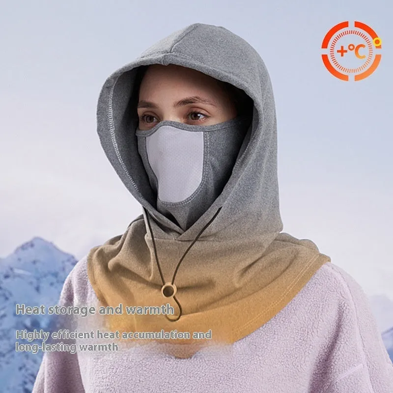 Winter Thermal Fleece Scarf Ski Face Mask Neck Warmer Hood Hat Windproof Cold Warm Riding Cap Sports Outdoor